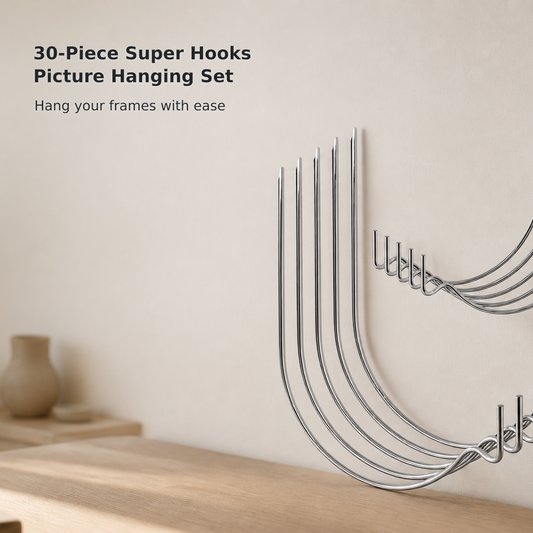 30-Piece Heavy-Duty Drywall Picture Hooks
